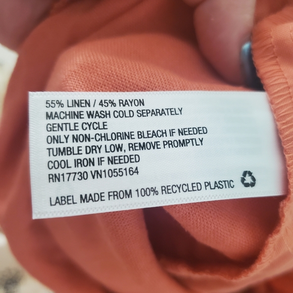 A New Day Bundle: 2 High-Rise Pull-On Lightweight Linen Blend Paperbag Shorts M - Picture 8 of 9